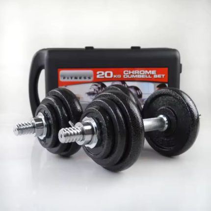 20KG Chrome Dumbells Set