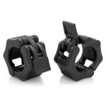 Olympic Barbell Clamps Collars Quick Release Pair Weight Clips for 2 inch Barbell BLACK